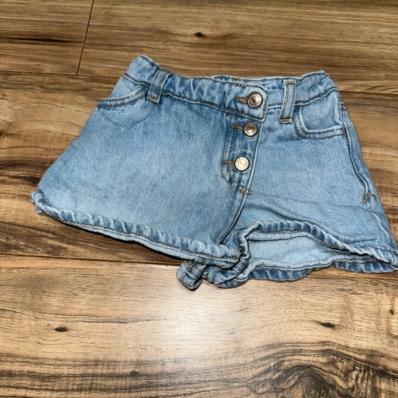 Zara Light Blue Kids Denim Shorts - Picture 1 of 1